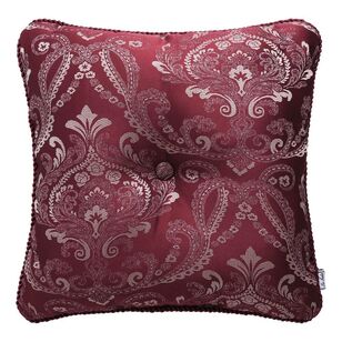 La Scala Alexis Button Cushion Red