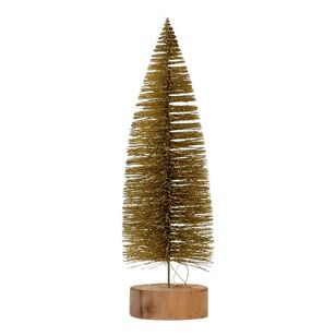 Jolly & Joy Decorative Tree With Lights Gold 9.5 x 30 cm