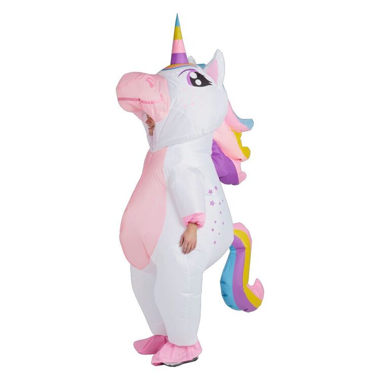 Spartys Inflatable Unicorn Adult Costume Multicoloured
