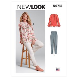 New Look Sewing Pattern N6712 Misses' Top & Pants 6 - 18