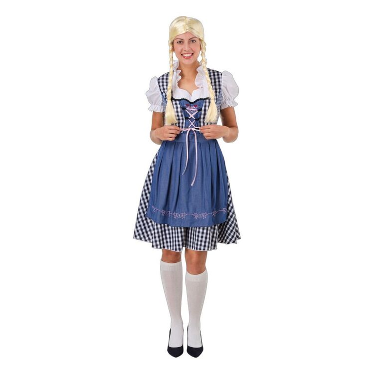 Spartys Oktoberfest Bavarian Maid Dress Multicoloured Small - Medium