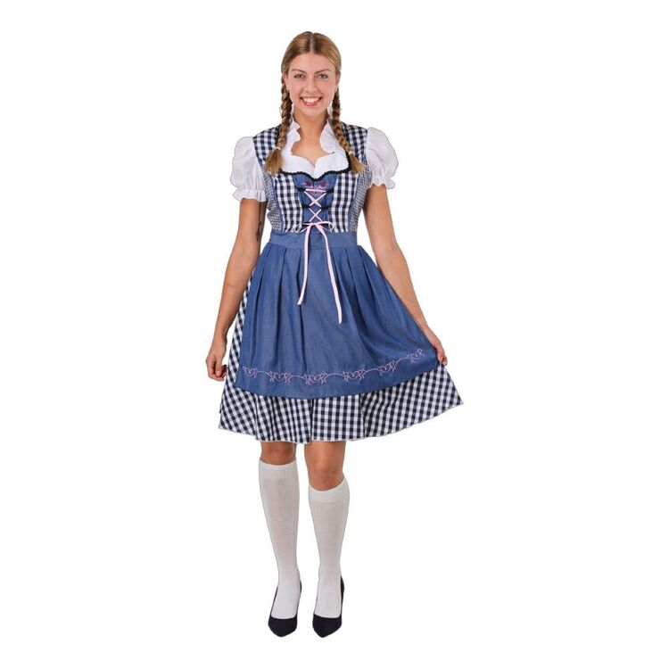 Spartys Oktoberfest Bavarian Maid Dress Multicoloured Small - Medium
