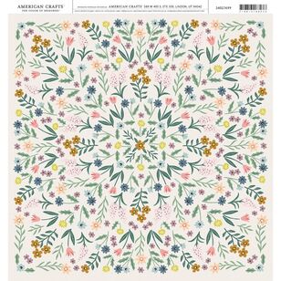 American Crafts Wildflowers Cardstock Multicoloured 30 x 30 cm