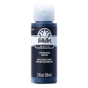 Folk Art 59 mL Acrylic Paint Pure Black 59 mL