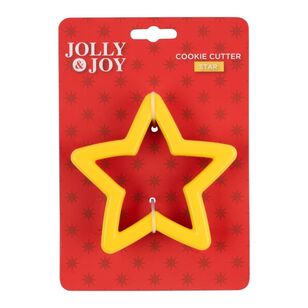 Jolly & Joy Star Cookie Cutter Yellow 10 cm