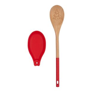 Jolly & Joy Wooden Spoon With Rest Multicoloured 33 cm