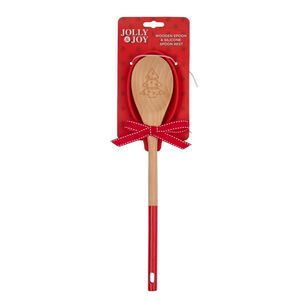 Jolly & Joy Wooden Spoon With Rest Multicoloured 33 cm