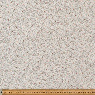 Rose & Hubble Mini Ditsy Floral Printed 112 cm Cotton Fabric Red 112 cm