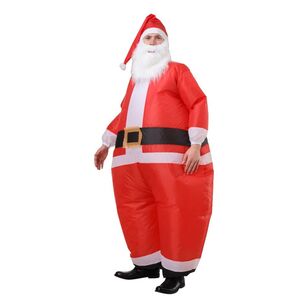 Jolly & Joy Inflatable Santa Adult Costume Red