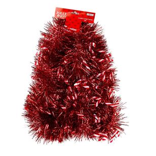 Jolly & Joy 2m Candy Cane Tinsel Multicoloured 2 m