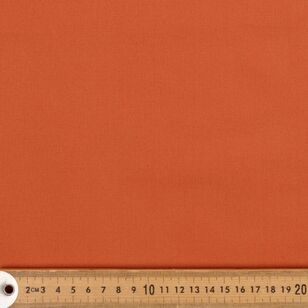 Plain 150 cm Organic Cotton Canvas Terracotta 150 cm