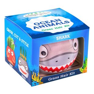 Grass Hair Kit Ocean Life Shark Blue