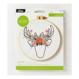 Bucilla Stamped Embroidery Kit, Pocket Full of Posies, 6 in.