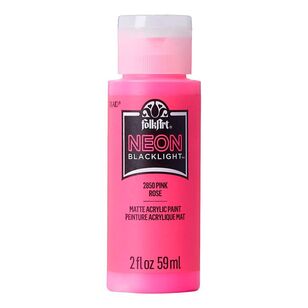 Folk Art Neon Blacklight Acrylic Paint Pink 59 mL