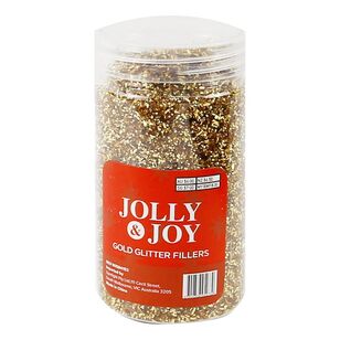 Jolly & Joy Gold Glitter Bauble Fillers Gold