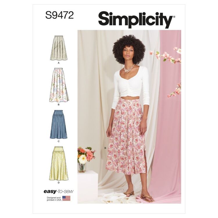 Simplicity Sewing Pattern S9472 Misses' Skirts 16 - 24