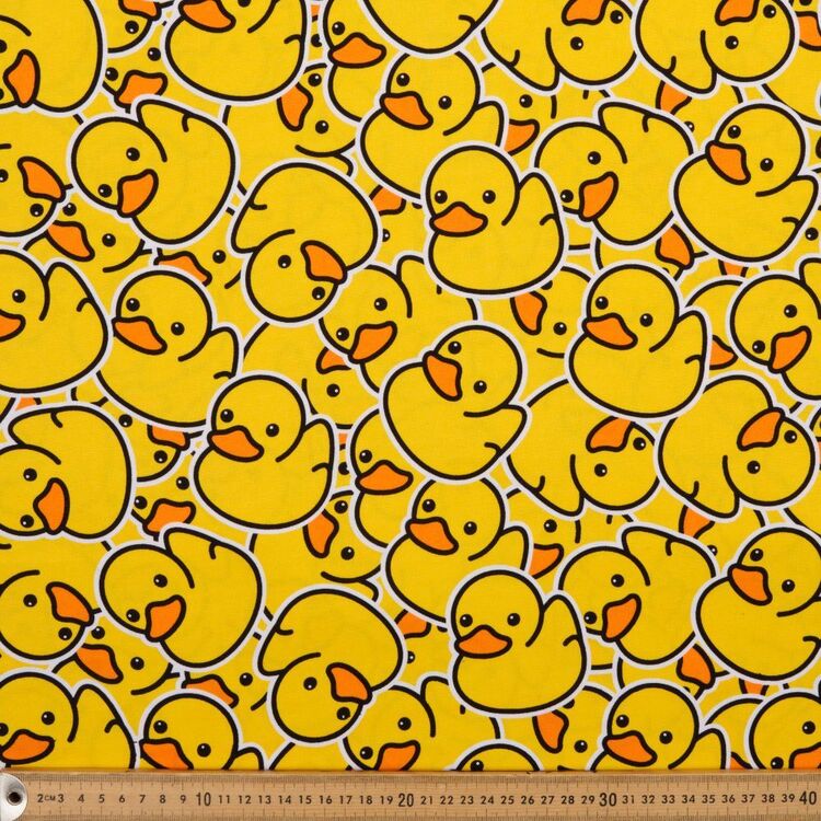 Hello Ducky Printed 112 cm Buzoku Duck Fabric Multicoloured