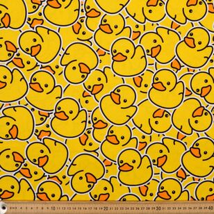 Hello Ducky Printed 112 cm Buzoku Duck Fabric Multicoloured 112 cm