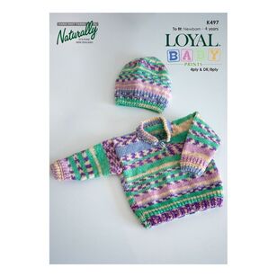 Naturally Loyal Baby Print 4 Ply & DK Leaflet K497