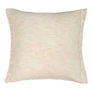 Logan & Mason Home Miley Cotton Slub Cushion Vanilla 50 x 50 cm