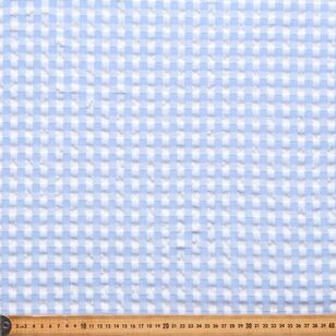 145 cm Gingham Jacquard Spandex  Sky 145 cm