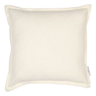 Logan & Mason Home Lana Cotton Slub Cushion Vanilla 50 x 50 cm