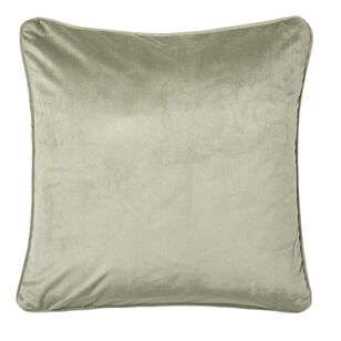 Logan & Mason Home Amelia Velvet Feather Cushion I Sage 50 x 50 cm