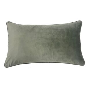 Logan & Mason Home Amelia Velvet Feather Cushion II Sage