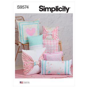 Simplicity Sewing Pattern S9574 Pillows Multicoloured One Size