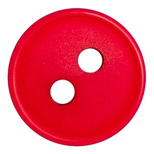 Hemline Round Nylon 18 Button 8 Pack Red 11 mm