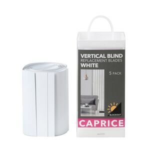 Caprice Vertical Blind Blade 5 Pack White 127 mm