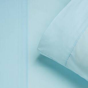 KOO 250 Thread Count Bolster Fitted Sheet Set BLUE