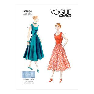 Vogue Sewing Pattern V1864 Vintage 1953 Misses' Wrap Dress