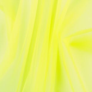 Plain 180 cm Zan Bridal Tulle Fabric Neon Yellow 180 cm