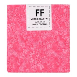 Shadow Flowers Blender Cotton Fabric Flat Fat Bubblegum 50 x 52 cm