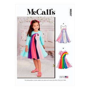 McCall's Sewing Pattern M8267 Children's Knit Dresses 2 - 6