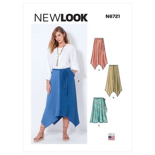 New Look Sewing Pattern N6721 Misses' Skirts 10 - 22