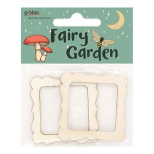 Ribtex Fairy Garden Wood Square Frames Natural