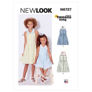 New Look Sewing Pattern N6727 Children's & Girl's Dresses 3 - 14