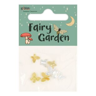 Ribtex Fairy Garden Mini Metallic Butterfly Multicoloured 8 mm