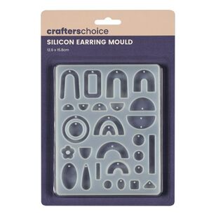 Crafter's Choice Resin Earring Mould Clear 12.6 x 15.8 cm