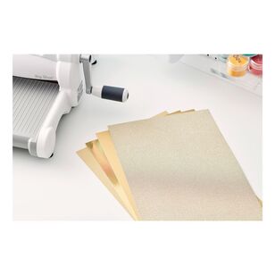 Sizzix Surfacez Opulent Cardstock 50 Pack Gold A4