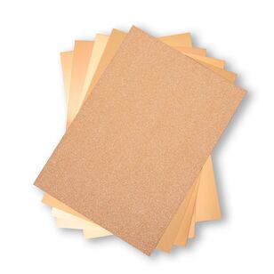 Sizzix Surfacez Opulent Cardstock 50 Pack Gold A4