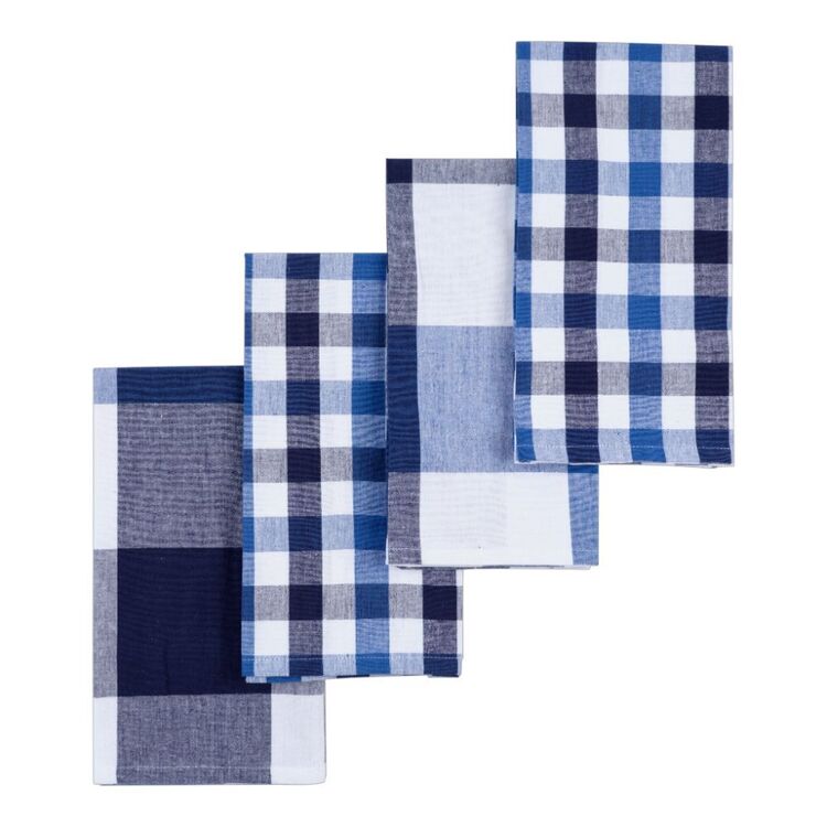 Inky Blue Patchwork Tea Towel Bundle