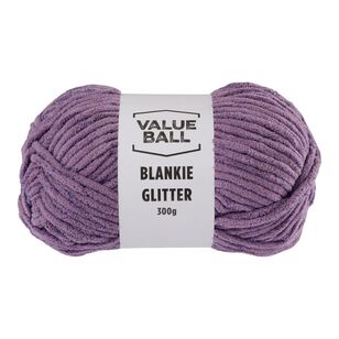 Value Ball Blankie Glitter Yarn Lilac 300 g