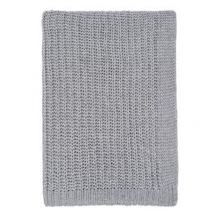 KOO Chloe Recycled Knit Throw Marle Grey 130 x 180 cm