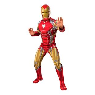 Disney Deluxe Iron Man Adult Costume Multicoloured