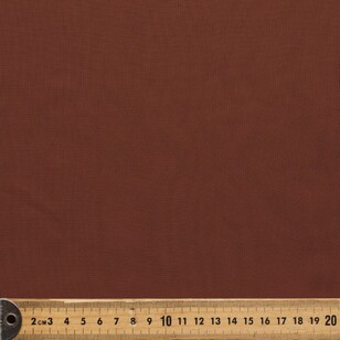 Plain 148 cm Spring Chiffon Fabric Cappuccino 148 cm