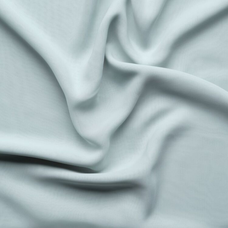 Plain 148 cm Spring Chiffon Fabric Gray Mist