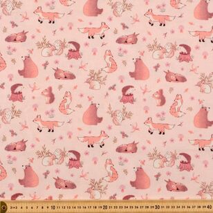 Forest Friends 112 cm Cotton Flannelette Cream 112 cm